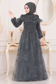 Tesetturlu Abiye Elbise Desenli Petrol Yesili Tesettur Abiye Elbise 41090py Tesetturisland Com 2020 The Dress Elbise Aksamustu Giysileri