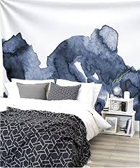 We print the highest funny navy t shirt united states navy tee shirt army parody, best friend, men, women, girls, boys. Buy Navy Blue Waves Watercolor Wall Tapestry Dorm Decor 60lx 80w Online In Qatar B07fltnvzn