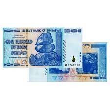 The banknotes of the first dollar replaced those of the rhodesian dollar at par in 1980 following the proclamation of independence. 100 Trillion Zimbabwe Banknotes 2008 Aa Series Uncirculated Great American Coin Company