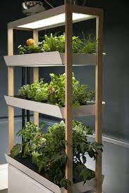 The smart growhouse is one of the more basic indoor gardens on this list but we love it for its stylish brass exterior. Three Level Indoor Gardens Home Garden System
