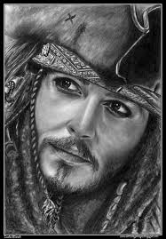 Jack Sparrow Portrait Jack Sparrow Drawing Celebrity Drawings