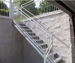Shop the best selection of deck railing kits, ada grippable handrails, connectors, and pick up great deck railing ideas from top brands like azek, trex, timbertech, fortress, westbury, and deckorators. Outdoor Metal Staircase Outdoor Stair Railing Design Galvanized Stairs Outdoor Prefabricated Steel Stairsts 285 From China Tradewheel Com