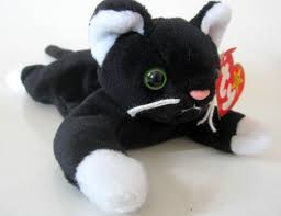 Black And White Beanie Baby Cat Zip The Black Cat Ty Beanie Baby Retired 1994 Original Black White Plush Toy Animal Collectible Kitty Baby Beanie Pet Toys Ty Beanie