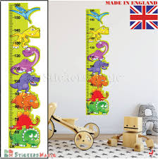 Details About Dinosaur Height Chart Wall Sticker Measure