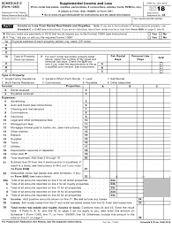 Individual income tax return) is an irs tax form used for personal federal income tax returns filed by united states residents. Irs Form 1040 Schedule E Download Fillable Pdf Or Fill Online Supplemental Income And Loss 2018 Templateroller