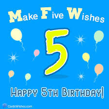 It's your card, make it the size you want. Happy 5th Birthday Amazing Birthday Wishes For 5 Year Old