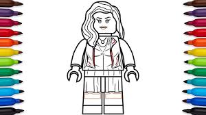 Png image of wanda maximoff color palette. How To Draw Lego Scarlet Witch Wanda Maximoff From Marvel S The Avengers Age Of Ultron Youtube