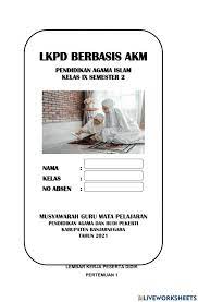 Lkpd K 9 Kd 3 4 Beriman Kepada Qada Dan Qadar Worksheet