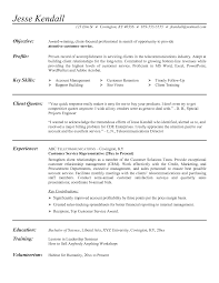 example customer service resume sample