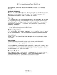 How to finalize your research paper. Lab Report Guidelines St Theresa S High School