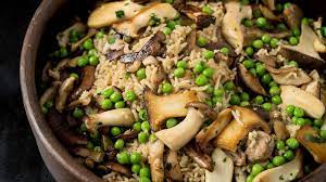 Baked Rice With Chicken And Mushrooms Recipe Recipe Baked Rice Nyt Cooking Recipes