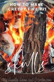 Buy a few and really add to the effect with multiple fire pit skulls hiding in your fire pit or fireplace. How To Make These Creepy Awesome Fire Pit Skulls My Humble Home And Garden