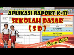 Contoh format raport k13 sd. Terbaru Gratis Raport K13 Sd Revisi 2018 2019 Youtube