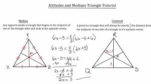 The following diagrams show the altitude of an acute triangle and an obtuse triangle. Altitudes And Medians Of A Triangle Youtube