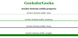 Source slice width outset repeat; Css Border Bottom Width Property Geeksforgeeks