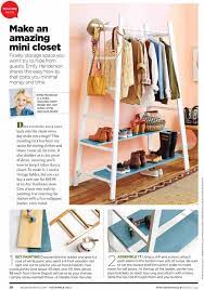 Supplies needed for diy clothing ladder rack: Red Book Diy Garment Rack Emily Henderson