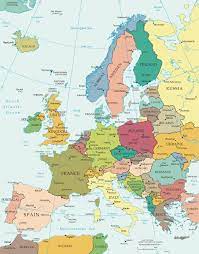 London On Map Of Europe Political Map Of Europe - Countries