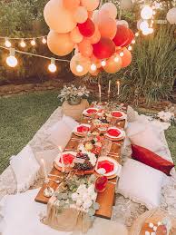 At this time of day, a menu might include: A Backyard Bohemian Dinner Party Life By Leanna Summer Pary Backyard Boho Balloongarlan Backyard Birthday Parties Backyard Dinner Party Backyard Birthday