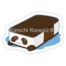 Cute Chocolate Panda Bar Ice Cream Vinyl Sticker Sold By Kimchi Kawaii On Storenvy In diesem neuen video zeige ich euch, wie man einen super niedlichen pandabär zeichnen und malen kann. cute chocolate panda bar ice cream