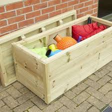 Large Outdoor Wooden Storage Chest Deck Box Storage Deck Storage Outdoor Toy Storage