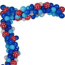 You really could have so much fun thinking about different themes and then make decorations to fit it, but always remember to bear in mind the favorite things about the. Smurfs Theme Birthday Party Balloons Arch Garland 100 Pcs Latex Helium Balloons Red Polka Dots Dark Blue Light Blue White For Kids Birthday Party Decorations Buy Online In Austria At Desertcart At Productid