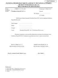 Daftar isi panduan membuat surat undangan rapat desa contoh undangan rapat desa doc. Contoh Surat Undangan Pemilihan Rt Baru Sample Surat Undangan