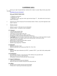 No need to wander anywhere. Manual E Operasi