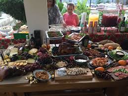 Grazing Table With The Asian Twist Rustic Buffet Tables Rustic Buffet Buffet Table