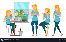Premium Business Woman Character Set Illustration Download In Png Vector Format Female Characters Business Women Business Illustration