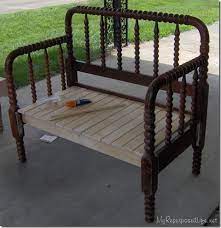 How To Make An Old Headboard Into A Cool Bench Diy For Life Old Headboard Headboard Benches Headboard Bench