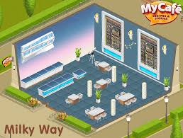 Milky Way Northern Lights My Cafe Game Mycafe Mycafegame Cafe Design Cafe Sweet Cafe