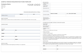The prospective vendor registration request is an entity in supply chain management. Free Vendor Registration Forms Smartsheet