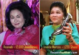 Maybe you would like to learn more about one of these? Rosmah Mansor 12000 Jewelleries Vs Imelda Marcos 1220 Shoes Imelda Marcos Marco School Girl