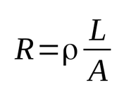 Resultado de imagen para resistencia electrica formula