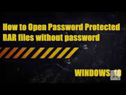 Dec 18, 2019 · screwsoft rar password unlocker. How To Open Password Protected Rar Or Zip File Without Password In Windows Youtube