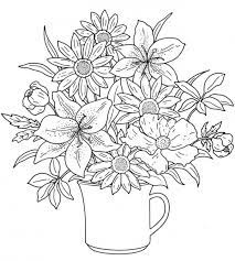 31 printable flower coloring pages for adults happier human