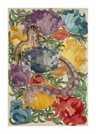 I'm so thankful for that! Snake Amongst Flowers Ca 1895 By Charles Francis Annesley Voysey Paper Print The Huntington Custom Prints Custom Prints And Framing From The Huntington Library Art Museum And Botanical Gardens