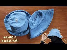 I Tried Making A Bucket Hat No Sewing Machine Youtube Hats How To Make A Bucket Hat How To Make Bucket Hat