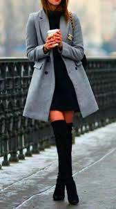 100 Trending Womens Thigh High Boots Outfit Ideas For Fall Or Winter 2018 M Recycled Pet Fleece Giving Great Warmt Outfit Elegante Outfit Ideen Outfit Ideen