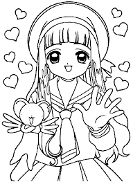 girls coloring pages online cartoon coloring pages anime coloring pages anime coloring