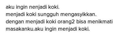 Puisi Tentang Aku Ingin Menjadi Seorang Koki Brainly Co Id