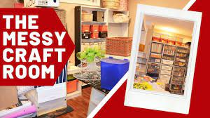 Omg this craft room tour is packed with amazing craft supply organizing ideas. My Messy Messy Craft Room