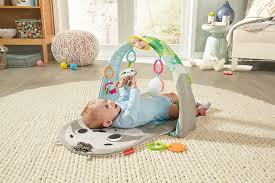Buy Fisher Price Ready To Hang Sensory Sloth Gym Infant Activity Mat With Toys For Tummy Time And Play Orange Online In Usa B085722zy2