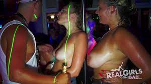 Tits out at party