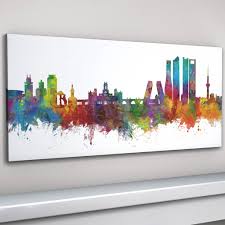 Find & download free graphic resources for madrid skyline. Madrid Skyline Cityscape Art Print By Art Pause Notonthehighstreet Com