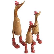 Deko Holzenten Familie 3er Set Figur Hut Schnurstiefel Ente Skulptur Unikate Garten Ideen Gestaltung Garten Deko Garten D Terassengestaltung Deko Deko Natur