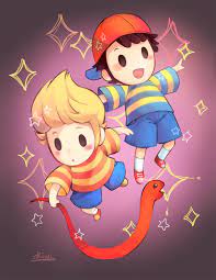 Comm Ness And Lucas By Kiwikuru Mother Games Fan Art Super Smash Bros