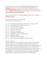 Maybe you would like to learn more about one of these? Stronghold Crusader Cheat List