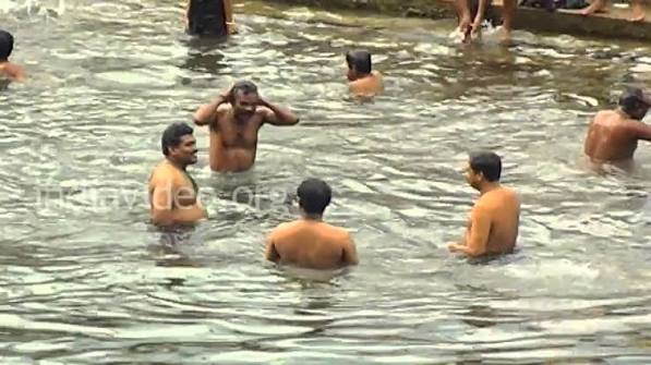 Pamba River, Sabarimala, Pathanamthitta, Kerala, India, Video