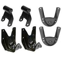 Leaf Spring Hanger Bracket, Front of Rear & Rear of Rear & Shackles Kit